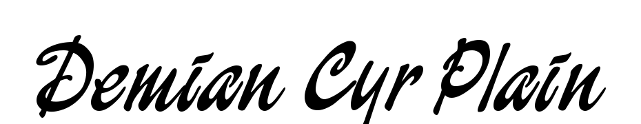Demian Cyr Plain1.0 Yazı tipi ücretsiz indir